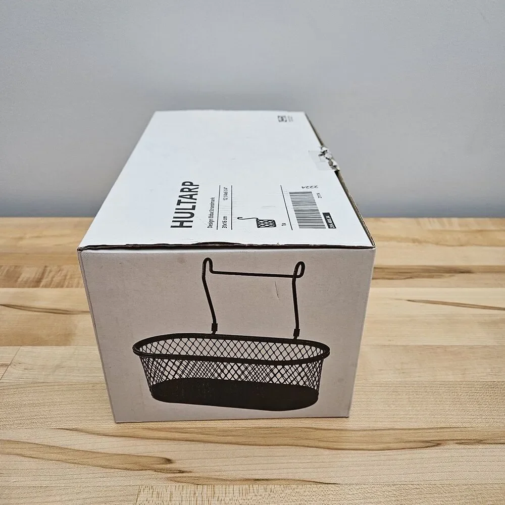 Ikea HULTARP Container for Rail Steel, Black/Mesh, 12 1/4x6 1/4
